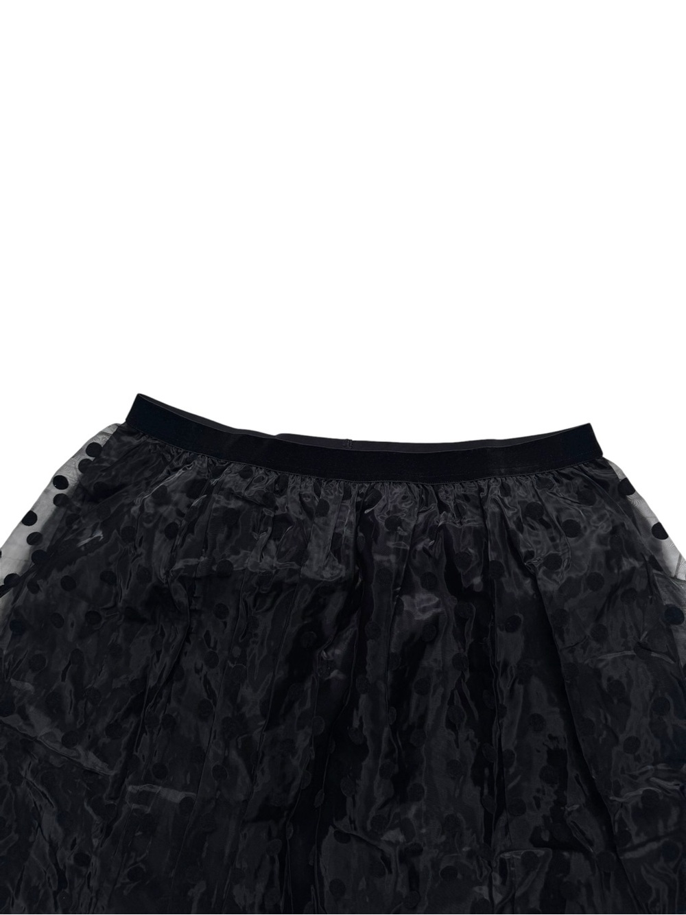 J. Crew Black Polka Dot A-Line Midi Skirt - Picture 5 of 7